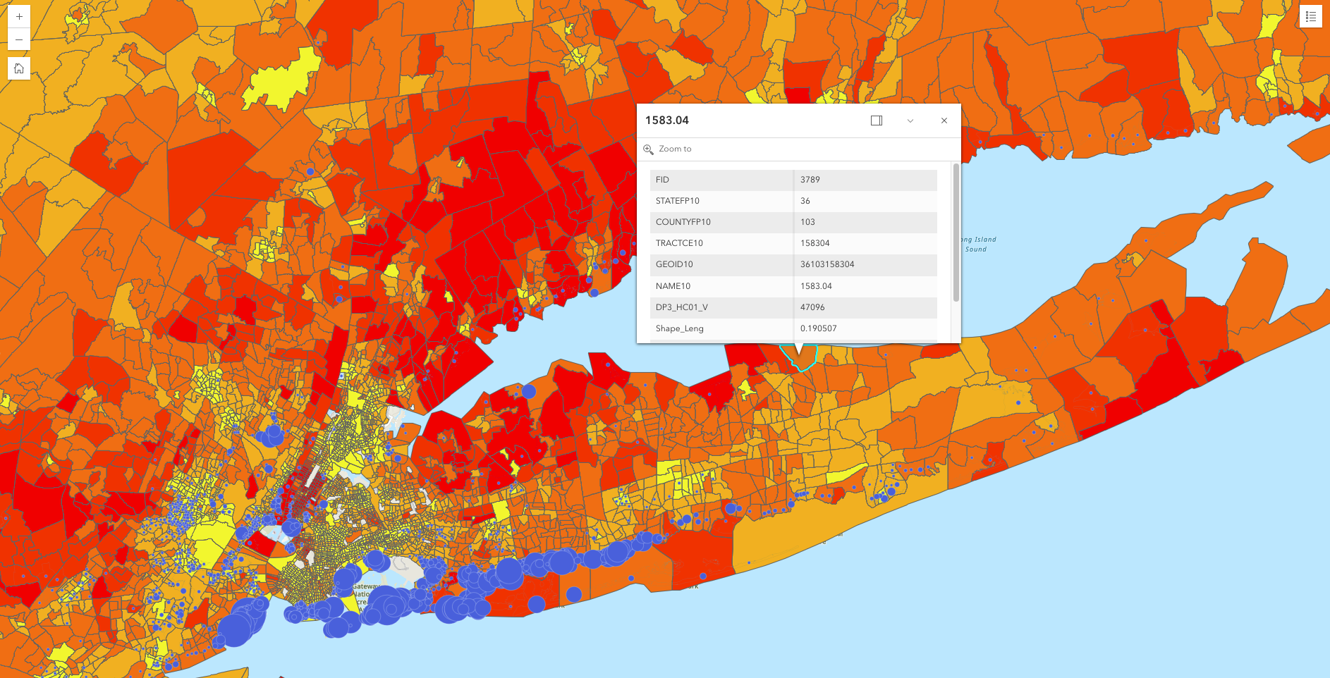 Sandy's Inequalities map